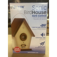 Ultrasonic dog bark deterrent DOGTEK in the form of a birdhouse